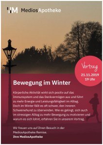 Vortrag Bewegung im Winter Antje Behrendt MediosApotheke